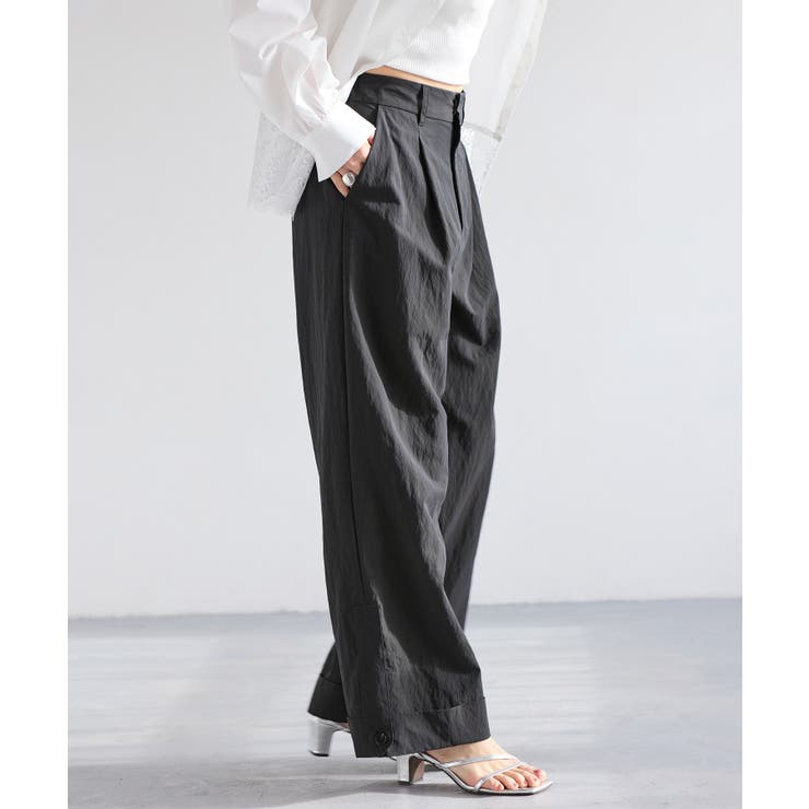 チャコール(06) | エアタンロールアップパンツ/イージーケア・防シワ | VIS 