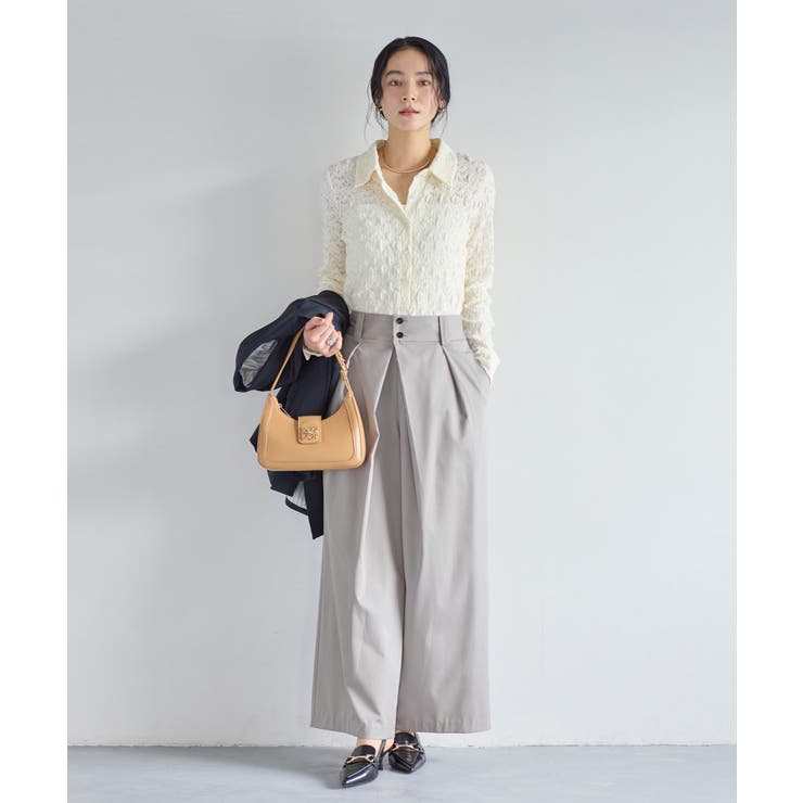 フロントタックデザインワイドパンツ | VIS  | 詳細画像10 