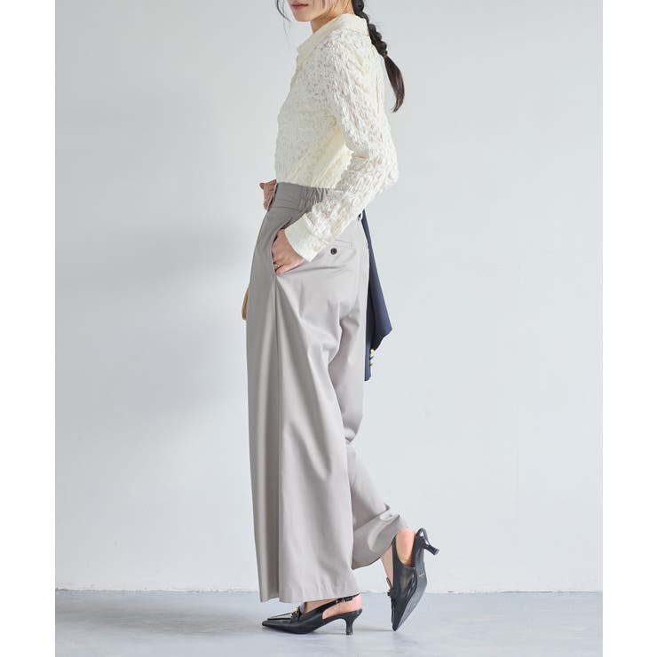 フロントタックデザインワイドパンツ | VIS  | 詳細画像11 