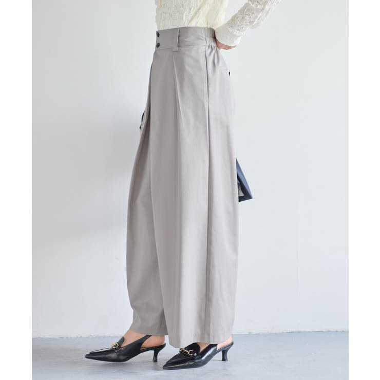 フロントタックデザインワイドパンツ | VIS  | 詳細画像13 