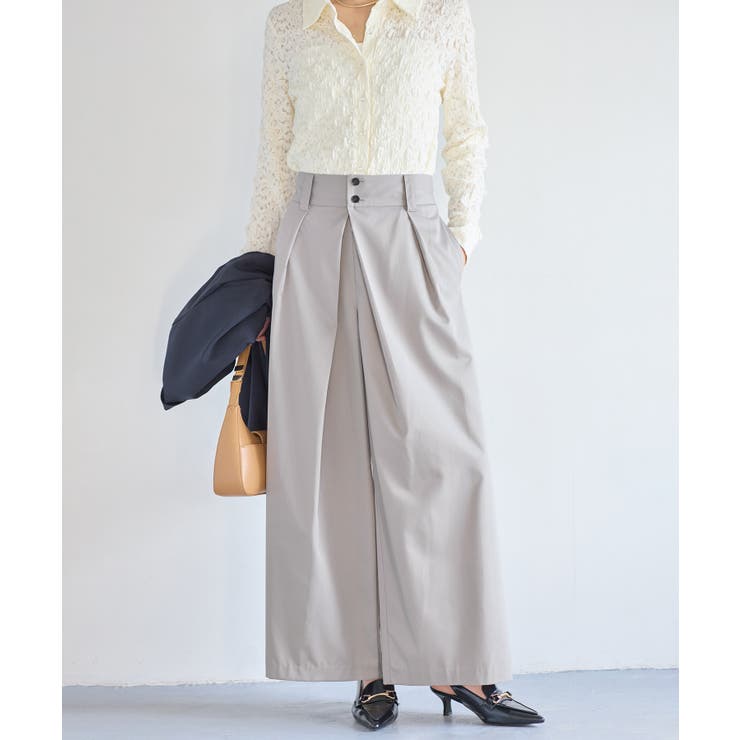 フロントタックデザインワイドパンツ | VIS  | 詳細画像14 