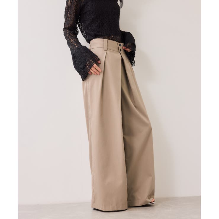 フロントタックデザインワイドパンツ | VIS  | 詳細画像17 