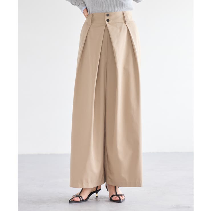 フロントタックデザインワイドパンツ | VIS  | 詳細画像34 