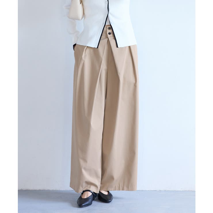 フロントタックデザインワイドパンツ | VIS  | 詳細画像9 