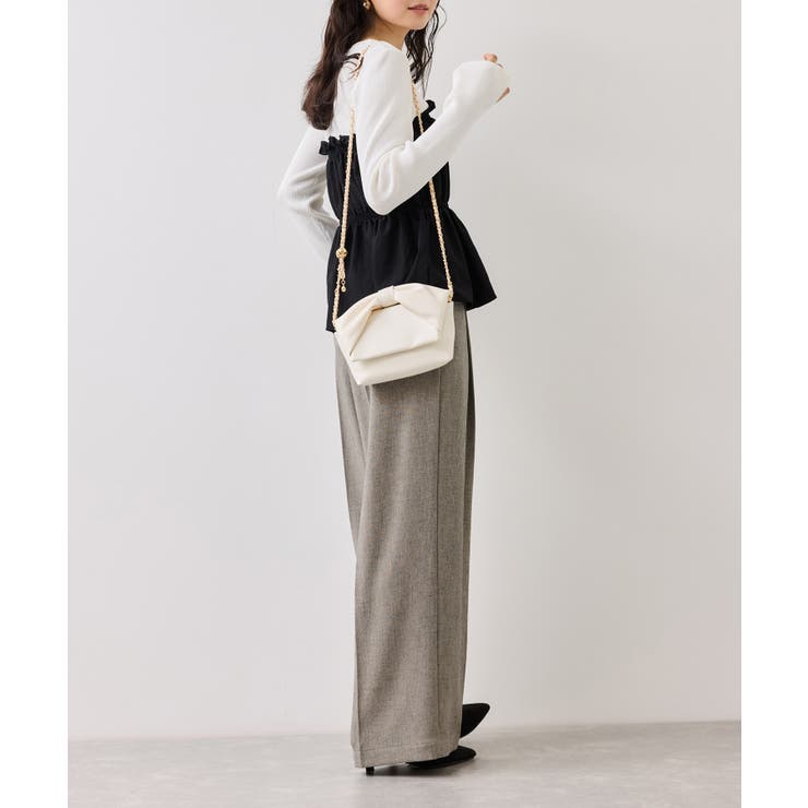 サマーツイードリボンベルトパンツ/UVケア・イージーケア | VIS  | 詳細画像11 