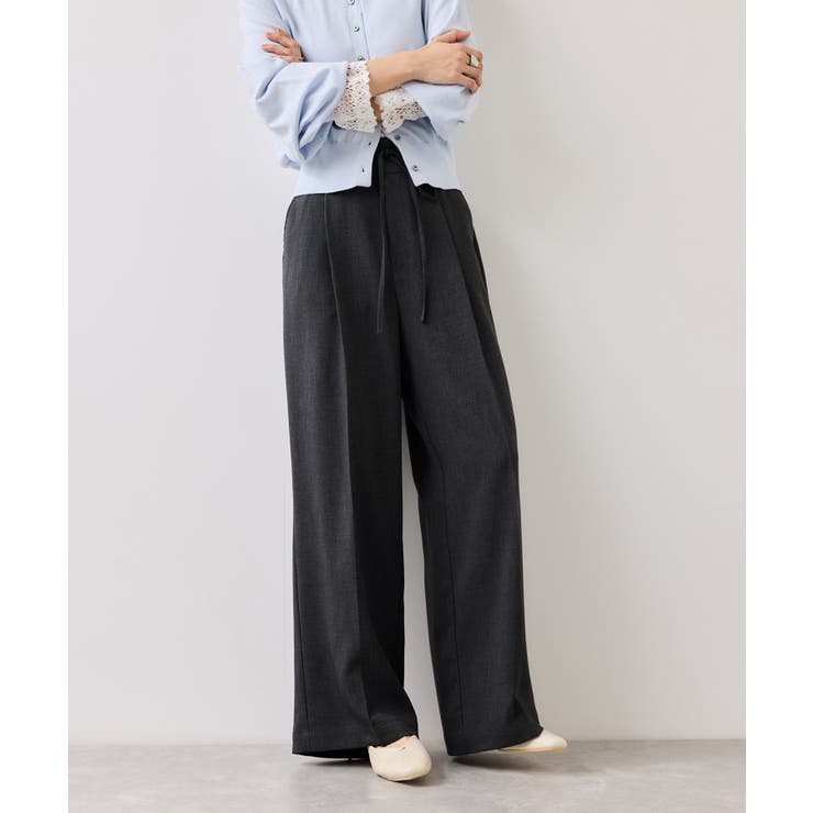 サマーツイードリボンベルトパンツ/UVケア・イージーケア | VIS  | 詳細画像19 