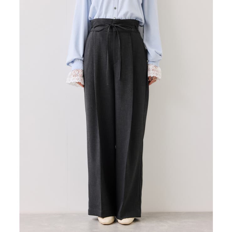 サマーツイードリボンベルトパンツ/UVケア・イージーケア | VIS  | 詳細画像21 