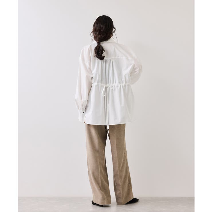 サマーツイードリボンベルトパンツ/UVケア・イージーケア | VIS  | 詳細画像4 