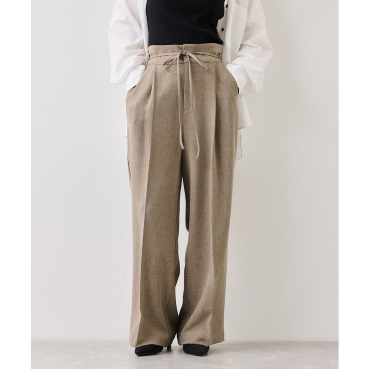 サマーツイードリボンベルトパンツ/UVケア・イージーケア | VIS  | 詳細画像5 