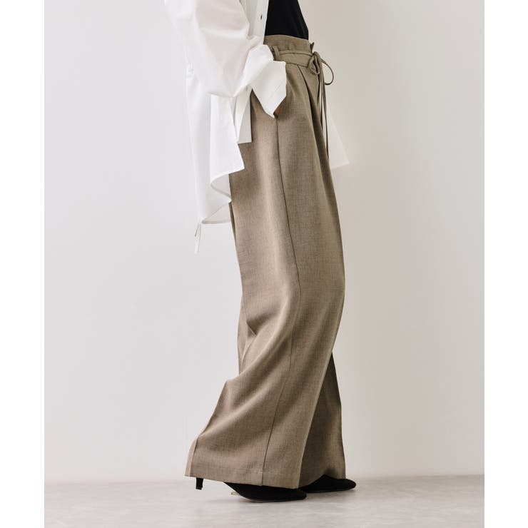サマーツイードリボンベルトパンツ/UVケア・イージーケア | VIS  | 詳細画像6 