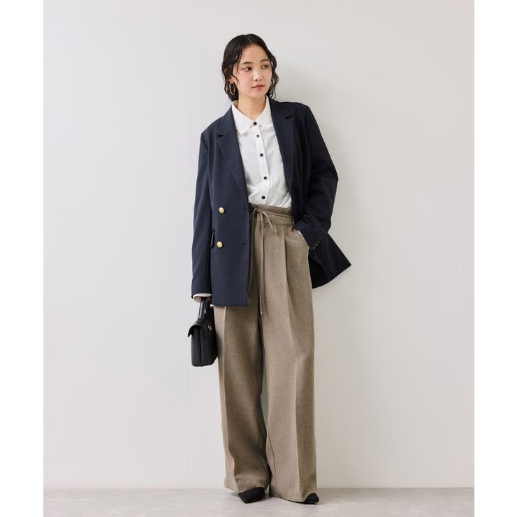 サマーツイードリボンベルトパンツ/UVケア・イージーケア | VIS  | 詳細画像9 