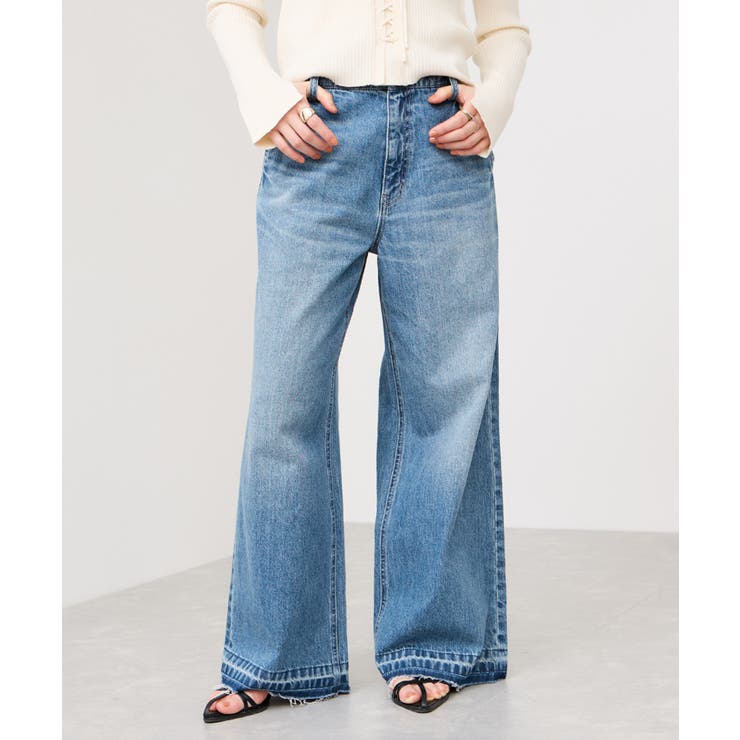 ブルー系(45) | バギーワイドデニムパンツ | VIS 