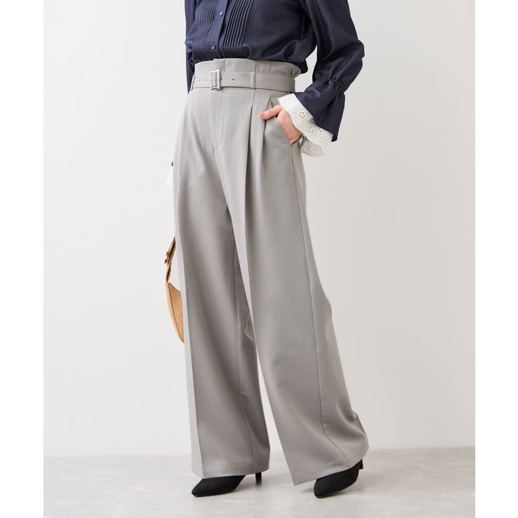 ベルトディティールパンツ/防シワ・イージーケア | VIS  | 詳細画像17 