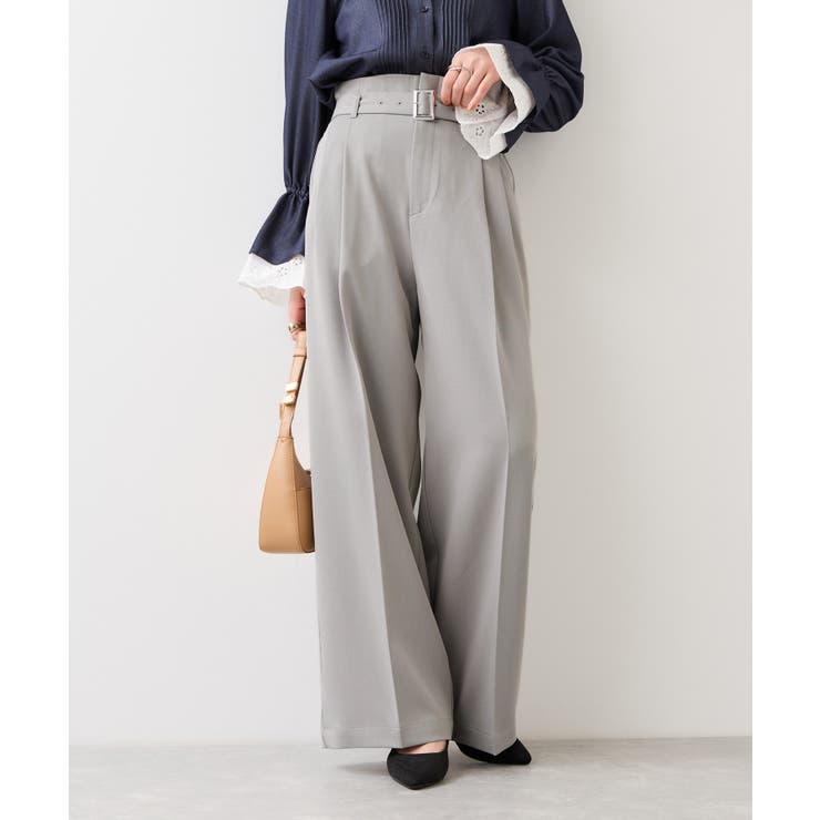 ベルトディティールパンツ/防シワ・イージーケア | VIS  | 詳細画像18 