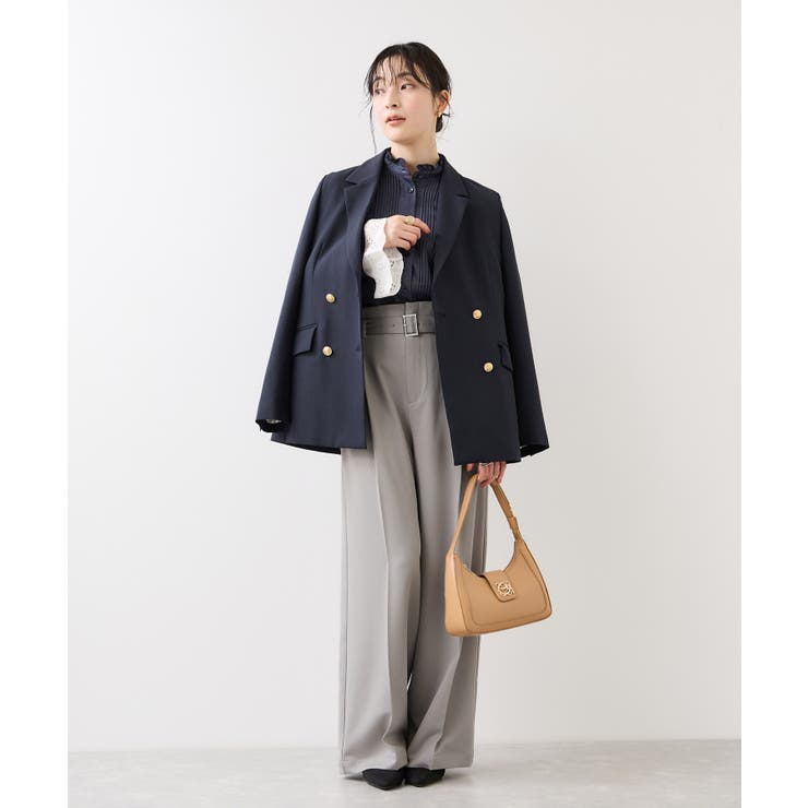 ベルトディティールパンツ/防シワ・イージーケア | VIS  | 詳細画像19 