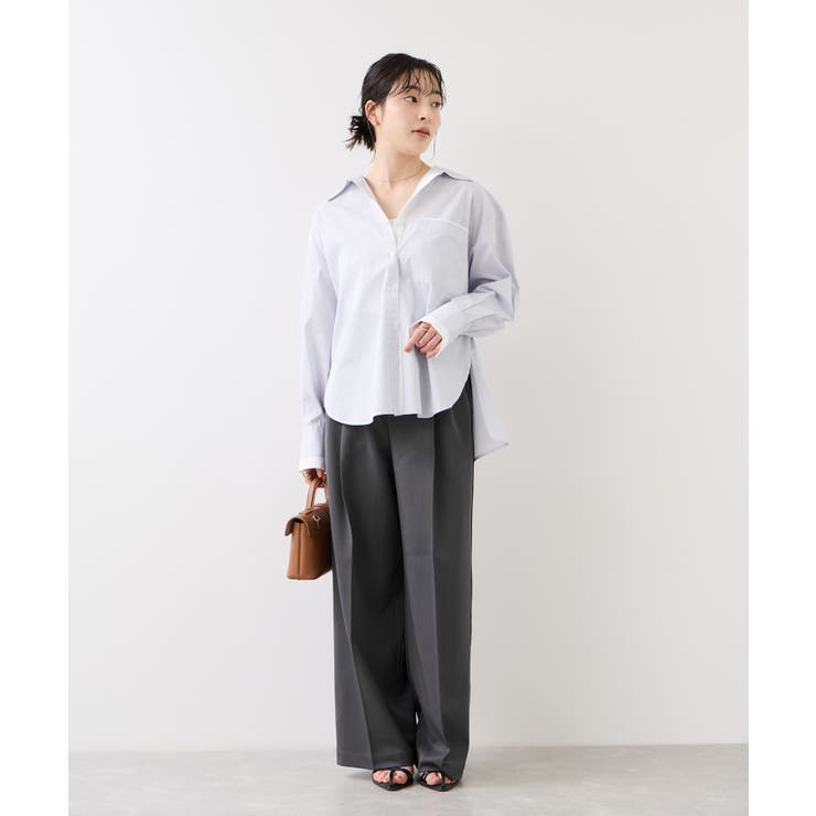 ベルトディティールパンツ/防シワ・イージーケア | VIS  | 詳細画像2 