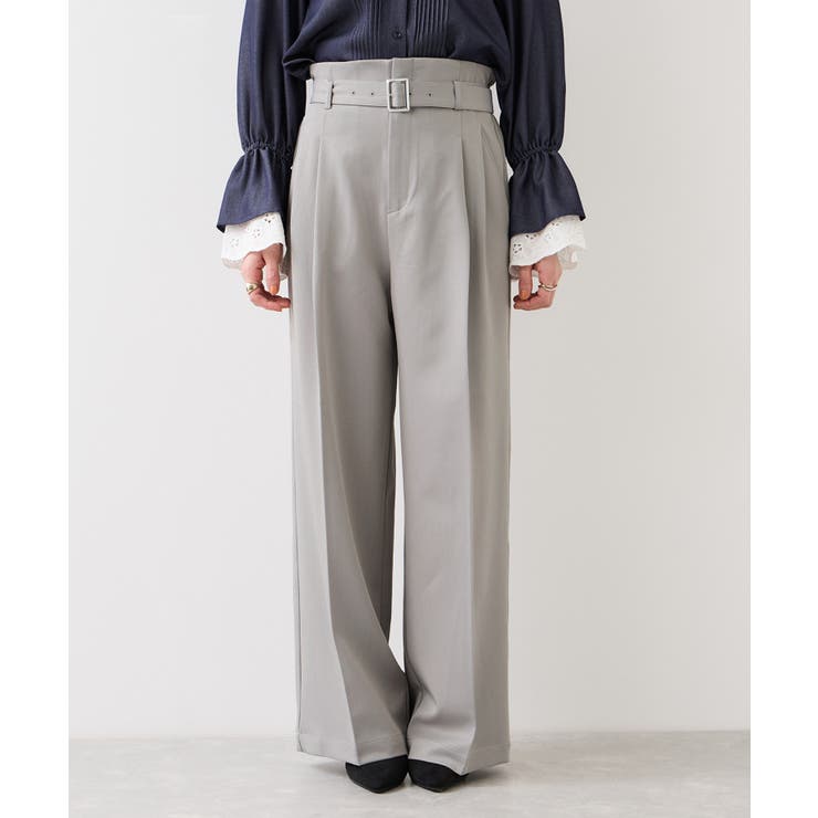 ベルトディティールパンツ/防シワ・イージーケア | VIS  | 詳細画像20 