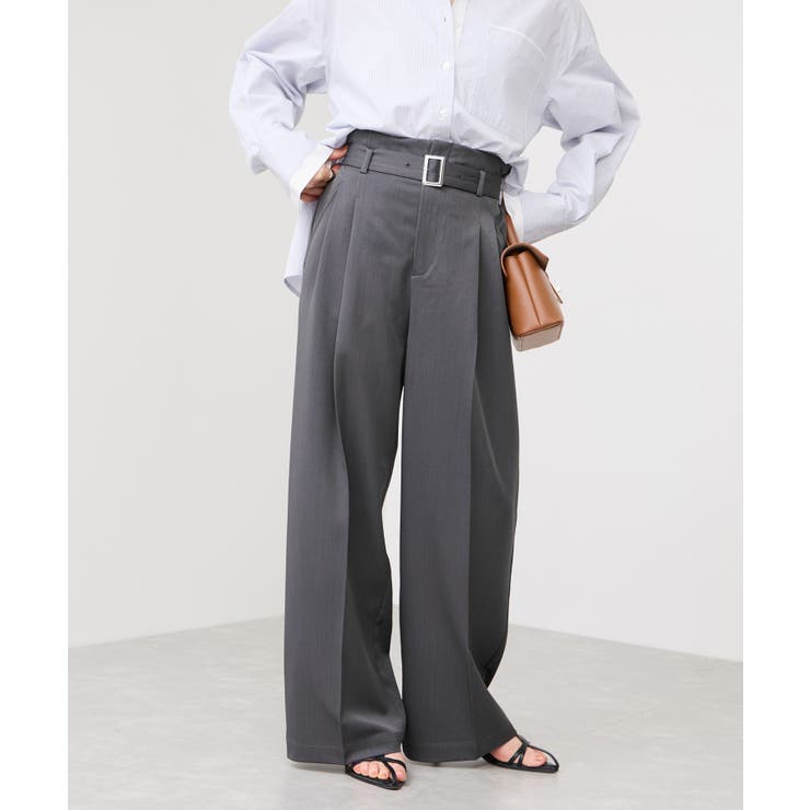 ベルトディティールパンツ/防シワ・イージーケア | VIS  | 詳細画像7 