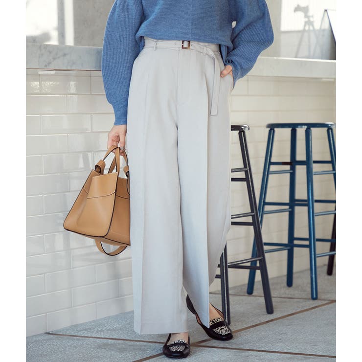 Easy Care ウォッシャブルフラノセンタープレスワイドパンツ 品番 Visw Vis ビス のレディースファッション通販 Shoplist ショップリスト
