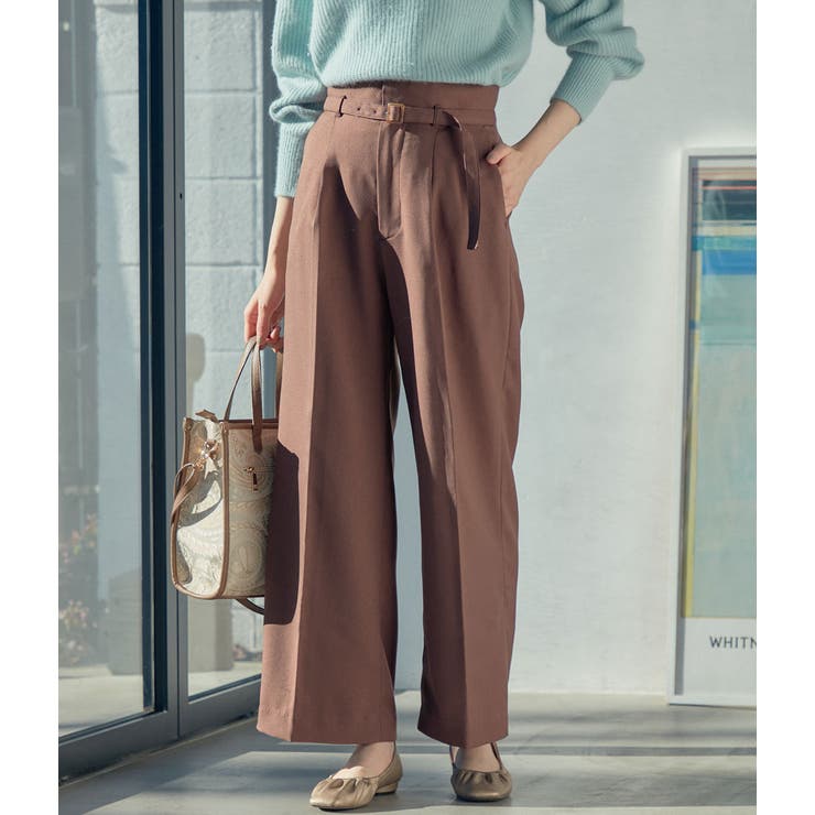 Easy Care ウォッシャブルフラノセンタープレスワイドパンツ 品番 Visw Vis ビス のレディースファッション通販 Shoplist ショップリスト