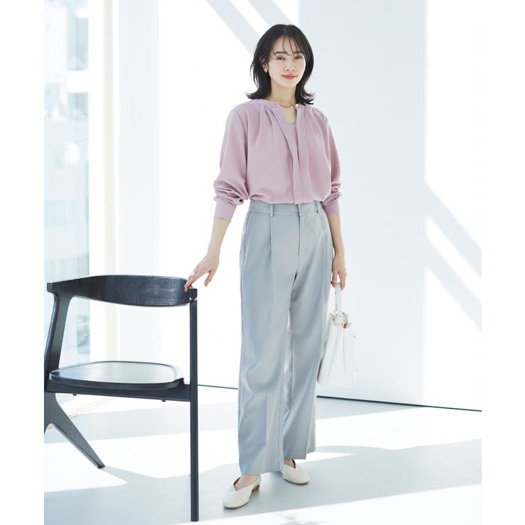 美HITワンタックストレートパンツ【洗える】 | VIS  | 詳細画像35 