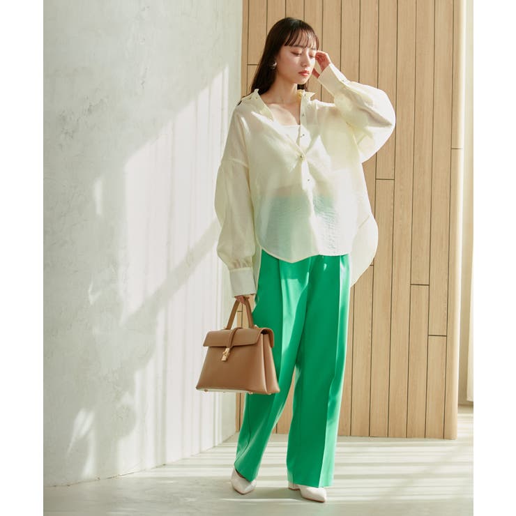 美HITワンタックストレートパンツ【洗える】 | VIS  | 詳細画像43 