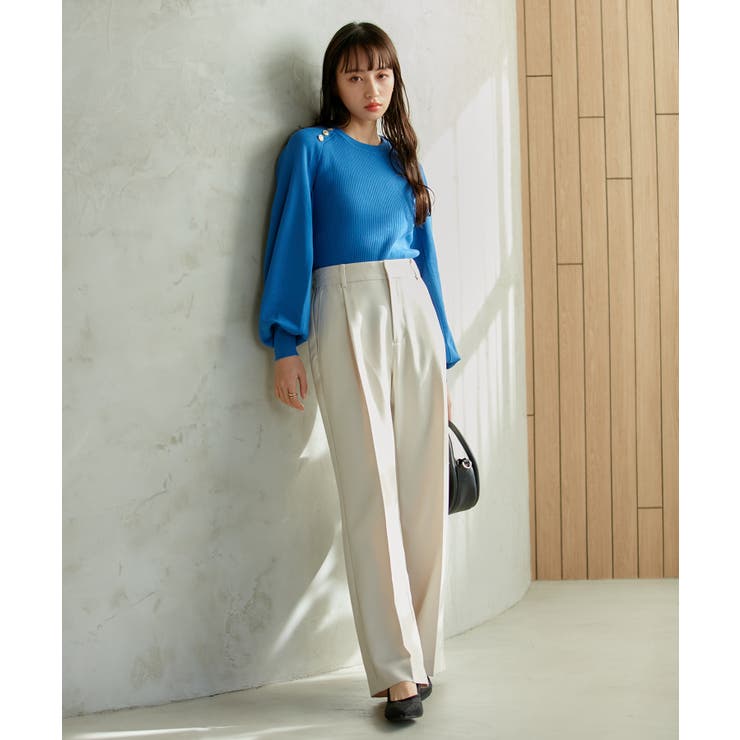 美HITワンタックストレートパンツ【洗える】 | VIS  | 詳細画像48 