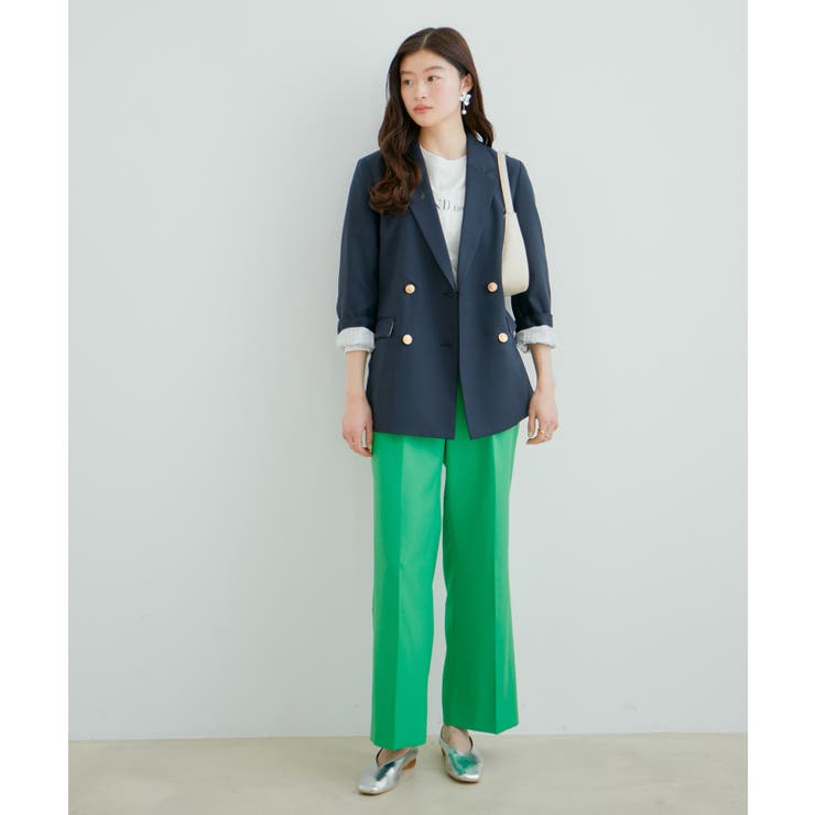 美HITワンタックストレートパンツ【洗える】 | VIS  | 詳細画像5 