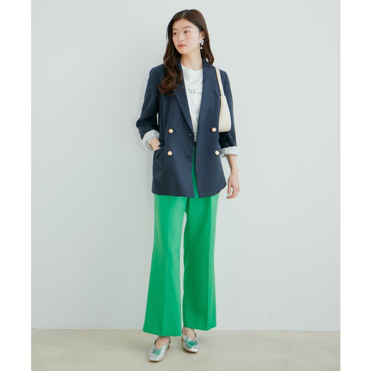 美HITワンタックストレートパンツ【洗える】 | VIS  | 詳細画像6 