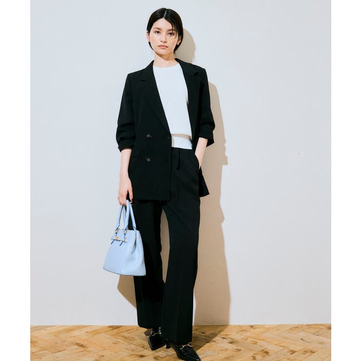 【美easy】ワンタックワイドスラックスパンツ【接触冷感/洗える】 | VIS  | 詳細画像16 