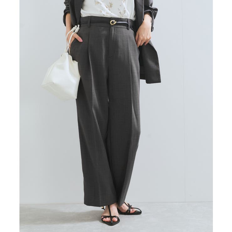 【美easy】ワンタックワイドスラックスパンツ【接触冷感/洗える】 | VIS  | 詳細画像20 