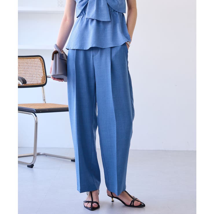 【美easy】ワンタックワイドスラックスパンツ【接触冷感/洗える】 | VIS  | 詳細画像25 