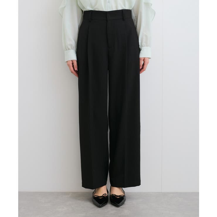 【美easy】ワンタックワイドスラックスパンツ【接触冷感/洗える】 | VIS  | 詳細画像29 