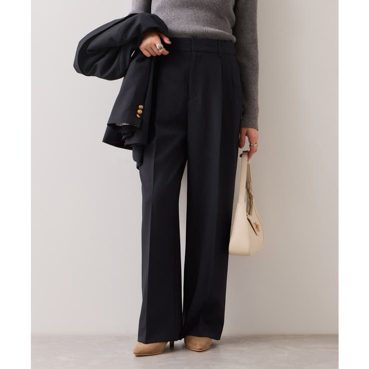 【美easy】コンフォートストレートワイドパンツ イージーケア UVケア | VIS  | 詳細画像1 