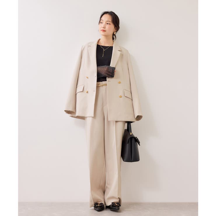 【美easy】コンフォートストレートワイドパンツ イージーケア UVケア | VIS  | 詳細画像12 