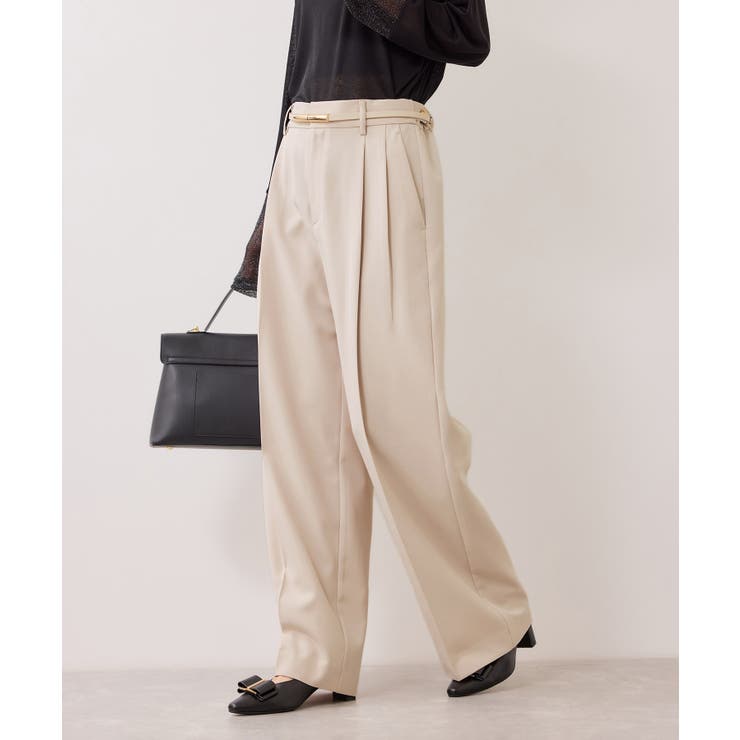 【美easy】コンフォートストレートワイドパンツ イージーケア UVケア | VIS  | 詳細画像15 