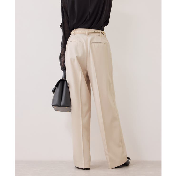 【美easy】コンフォートストレートワイドパンツ イージーケア UVケア | VIS  | 詳細画像16 