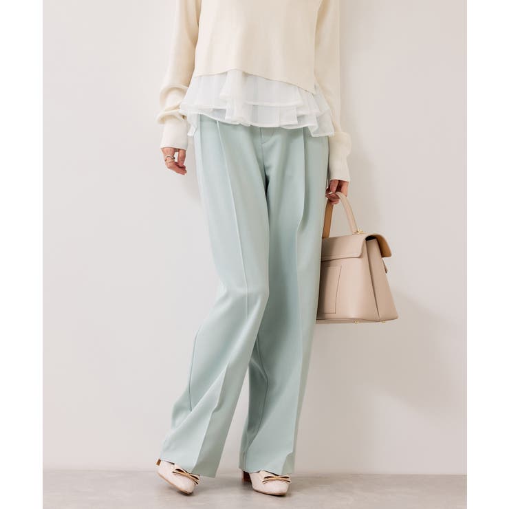 【美easy】コンフォートストレートワイドパンツ イージーケア UVケア | VIS  | 詳細画像19 