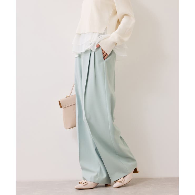 【美easy】コンフォートストレートワイドパンツ イージーケア UVケア | VIS  | 詳細画像20 