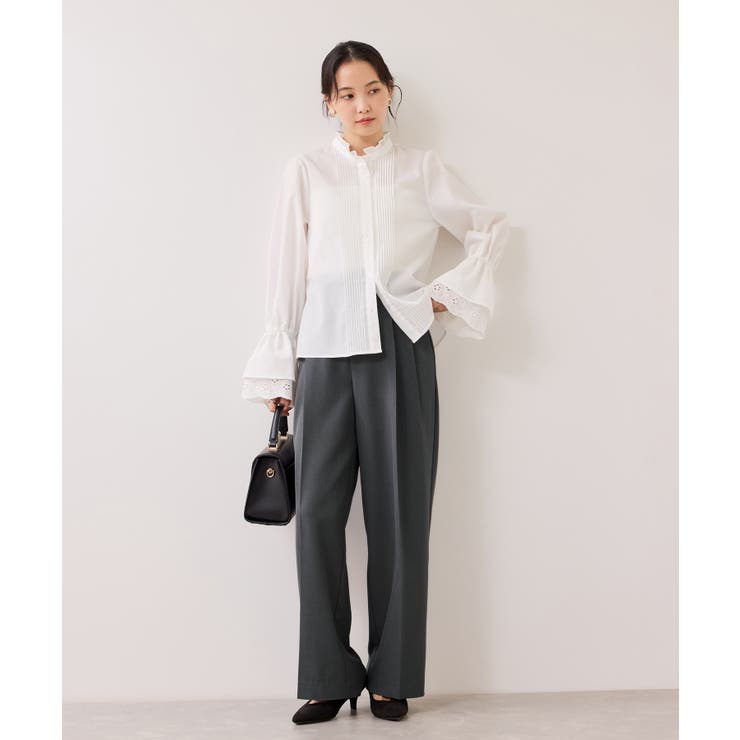 【美easy】コンフォートストレートワイドパンツ イージーケア UVケア | VIS  | 詳細画像22 