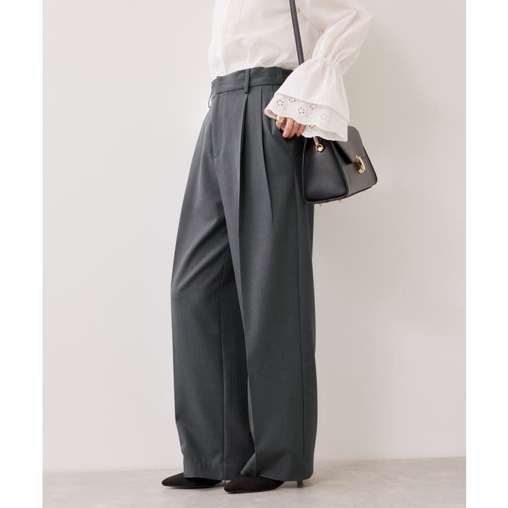 【美easy】コンフォートストレートワイドパンツ イージーケア UVケア | VIS  | 詳細画像23 