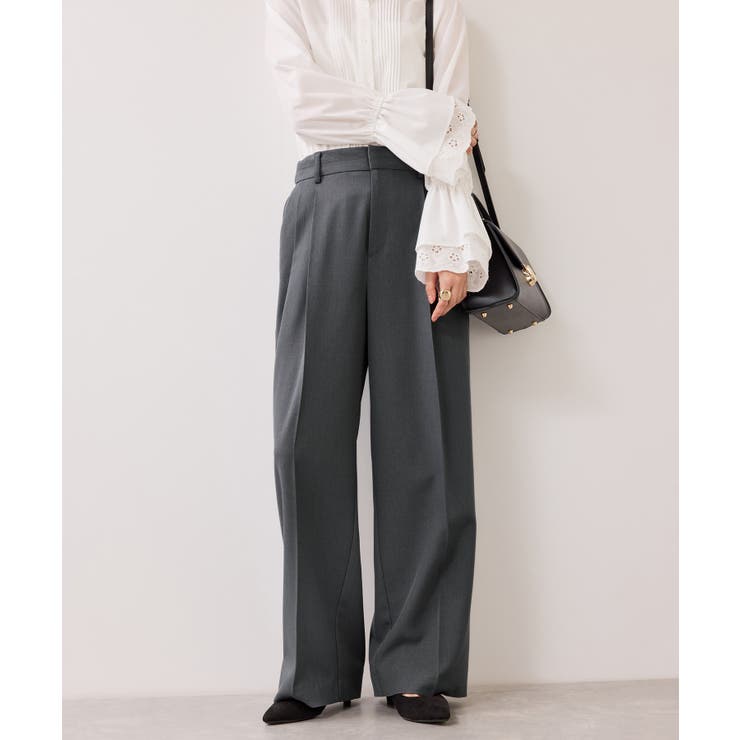 【美easy】コンフォートストレートワイドパンツ イージーケア UVケア | VIS  | 詳細画像24 