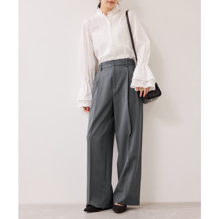 【美easy】コンフォートストレートワイドパンツ イージーケア UVケア | VIS  | 詳細画像26 