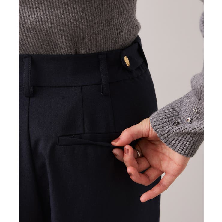 【美easy】コンフォートストレートワイドパンツ イージーケア UVケア | VIS  | 詳細画像38 