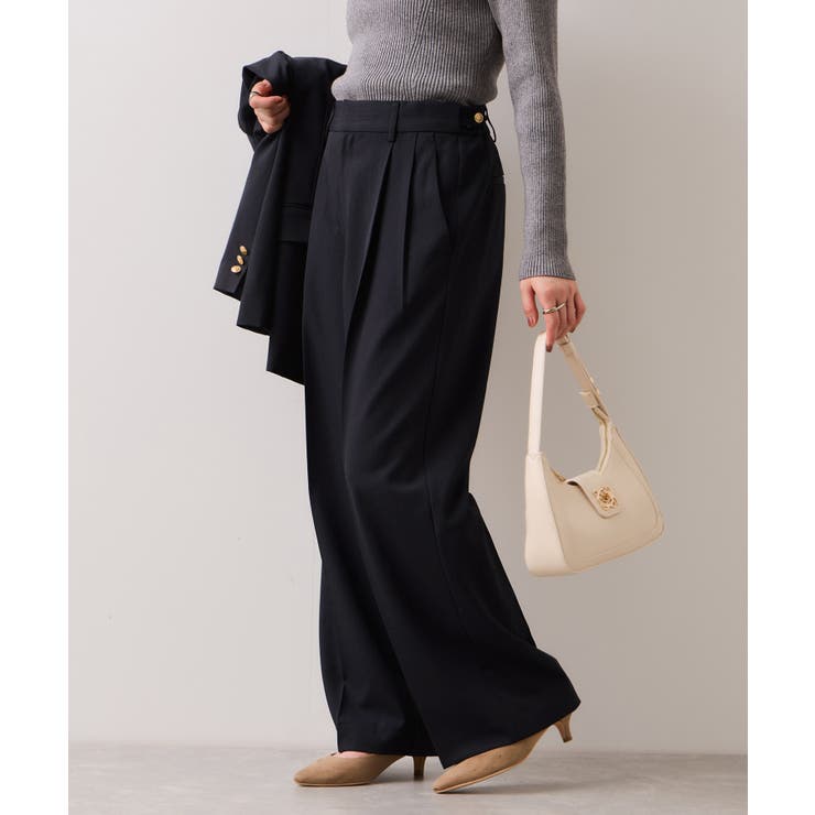 【美easy】コンフォートストレートワイドパンツ イージーケア UVケア | VIS  | 詳細画像5 