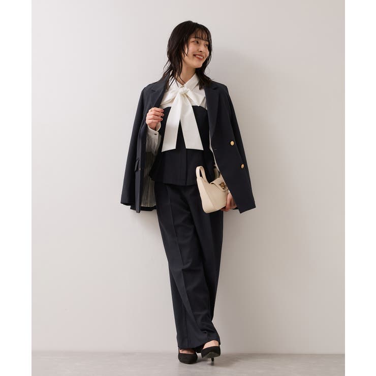 【美easy】コンフォートストレートワイドパンツ イージーケア UVケア | VIS  | 詳細画像7 