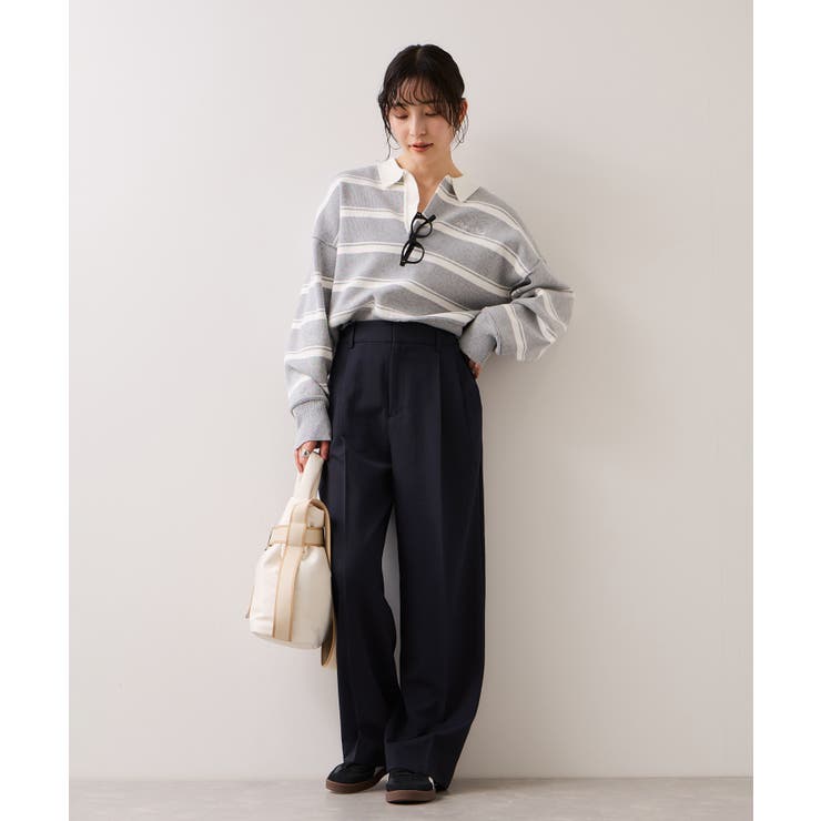 【美easy】コンフォートストレートワイドパンツ イージーケア UVケア | VIS  | 詳細画像9 