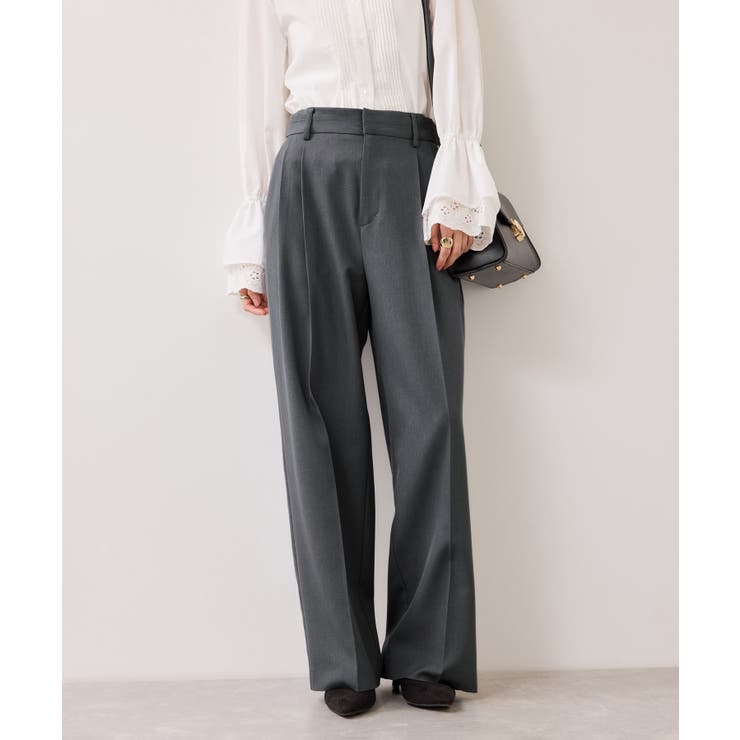 グレー(07) | 【美easy】コンフォートストレートワイドパンツ イージーケア UVケア | VIS 