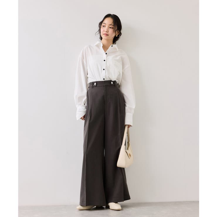 ツータックワイドパンツ/イージーケア | VIS  | 詳細画像10 