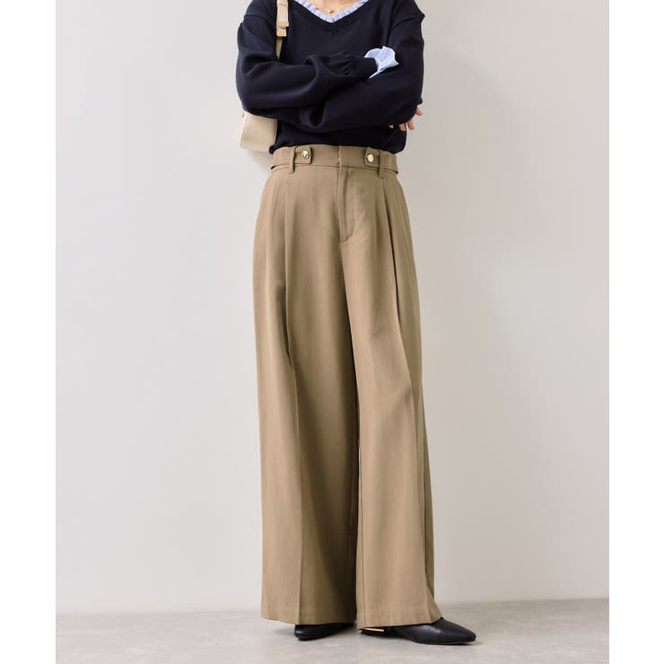 ツータックワイドパンツ/イージーケア | VIS  | 詳細画像3 